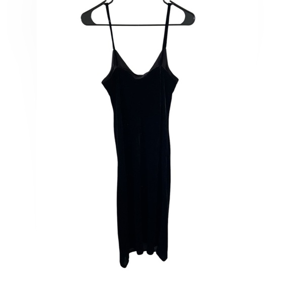 BODEN NEW Velvet Black Slip Midi Dress - Picture 3 of 8